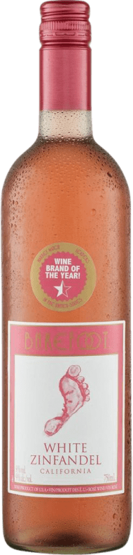 8,95 € 免费送货 | 玫瑰酒 Barefoot White I.G. California 加州 阿根廷 Zinfandel 瓶子 75 cl