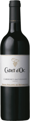 11,95 € Бесплатная доставка | Красное вино Philippe de Rothschild Cadet d'Oc I.G.P. Vin de Pays d'Oc Бордо Франция Cabernet Sauvignon — Каберне Совиньон Бутылка 75 cl