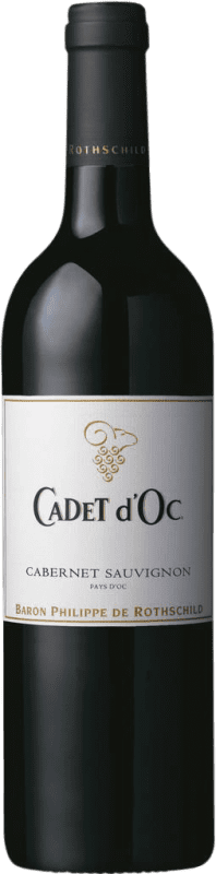 9,95 € Бесплатная доставка | Красное вино Philippe de Rothschild Cadet d'Oc I.G.P. Vin de Pays d'Oc Бордо Франция Cabernet Sauvignon — Каберне Совиньон Бутылка 75 cl