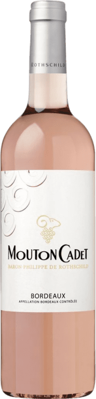 14,95 € 免费送货 | 玫瑰酒 Philippe de Rothschild Mouton Cadet Rosé A.O.C. Bordeaux 波尔多 法国 Merlot, Cabernet Sauvignon, Cabernet Franc 瓶子 75 cl