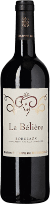 10,95 € Envio grátis | Vinho Tinto Philippe de Rothschild La Bélière A.O.C. Bordeaux Bordeaux França Merlot, Cabernet Sauvignon Garrafa 75 cl