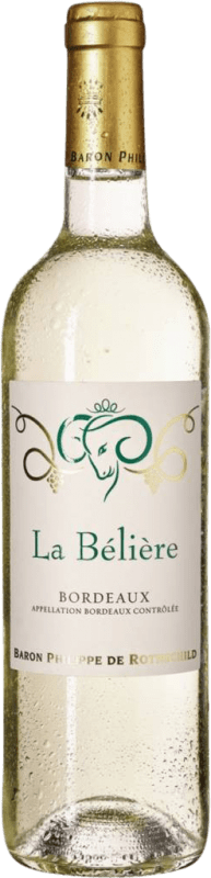10,95 € Spedizione Gratuita | Vino Bianco Philippe de Rothschild La Béliére A.O.C. Bordeaux bordò Francia Nebbiolo, Sémillon Bottiglia 75 cl