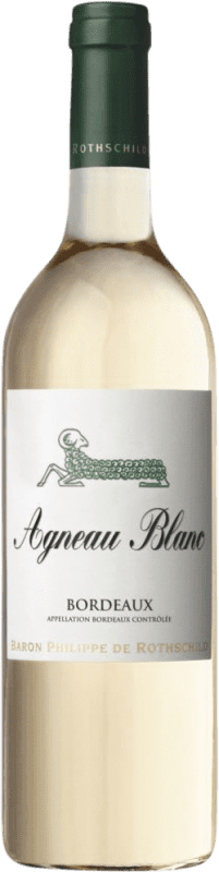 12,95 € Spedizione Gratuita | Vino Bianco Philippe de Rothschild Agneau A.O.C. Bordeaux bordò Francia Nebbiolo, Sémillon, Muscadelle Bottiglia 75 cl