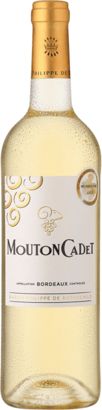 15,95 € 送料無料 | 白ワイン Philippe de Rothschild Mouton Cadet Blanc A.O.C. Bordeaux ボルドー フランス Nebbiolo, Sauvignon White, Muscadelle ボトル 75 cl