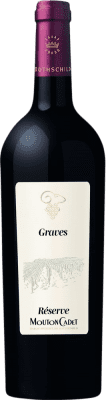 24,95 € Spedizione Gratuita | Vino rosso Philippe de Rothschild Mouton Cadet Rouge Riserva A.O.C. Graves Francia Merlot, Cabernet Sauvignon, Cabernet Franc Bottiglia 75 cl