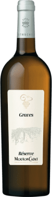 18,95 € Envio grátis | Vinho branco Philippe de Rothschild Mouton Cadet Blanc Reserva A.O.C. Graves França Nebbiolo, Sémillon, Muscadelle Garrafa 75 cl