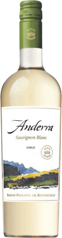 11,95 € Free Shipping | White Wine Philippe de Rothschild Anderra I.G. Valle Central Central Valley Chile Sauvignon Bottle 75 cl
