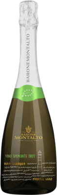 9,95 € 送料無料 | 白のスパークリングワイン Barone Montalto Brut — ブリュット イタリア Eco — エコ ビオ オーガニック 75 cl