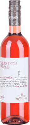 8,95 € Kostenloser Versand | Rosé-Wein Barone Montalto Rosato Italien Nero d'Avola Flasche 75 cl