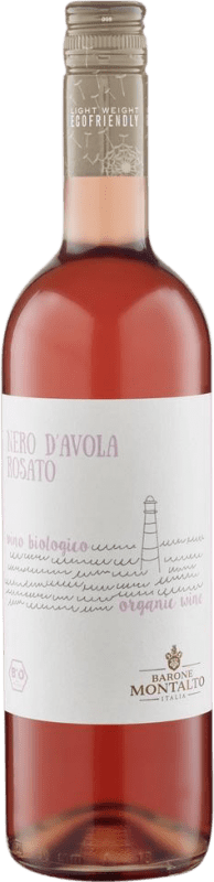 5,95 € Kostenloser Versand | Rosé-Wein Barone Montalto Rosato Italien Nero d'Avola Flasche 75 cl