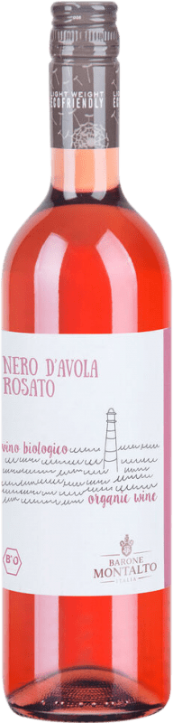 9,95 € Envío gratis | Vino rosado Barone Montalto Rosato Italia Nero d'Avola Botella 75 cl