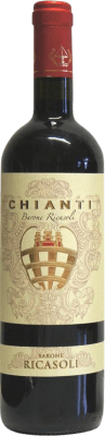 12,95 € 免费送货 | 红酒 Barone Ricasoli D.O.C.G. Chianti 意大利 瓶子 75 cl