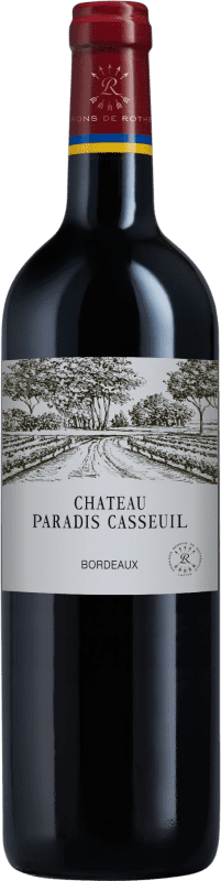 19,95 € Бесплатная доставка | Красное вино Château Lafite-Rothschild Château Paradis Casseuil A.O.C. Bordeaux Бордо Франция Merlot, Cabernet Sauvignon, Cabernet Franc бутылка 75 cl