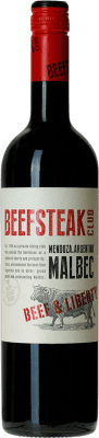 12,95 € Бесплатная доставка | Красное вино Beefsteak Club Beef & Liberty Южная Австралия Австралия Malbec бутылка 75 cl