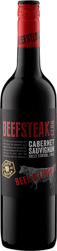 10,95 € 免费送货 | 红酒 Beefsteak Club Beef & Liberty 英国 Cabernet Sauvignon 瓶子 75 cl