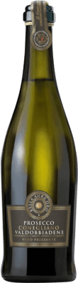 15,95 € Spedizione Gratuita | Spumante bianco Bella Aura Oro Frizzante D.O.C.G. Prosecco di Valdobbiadene Superiore di Cartizze Venecia Italia Glera Bottiglia 75 cl