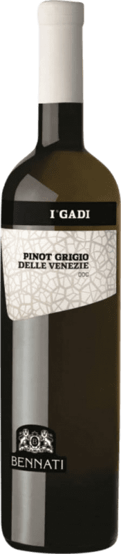 9,95 € Бесплатная доставка | Белое вино Bennati I Gadi I.G.T. Delle Venezie Venecia Италия Pinot Grey бутылка 75 cl