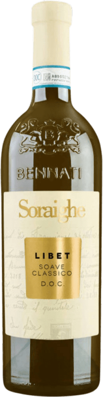 8,95 € Envio grátis | Vinho Branco Bennati Libet Soraighe D.O.C. Soave Venecia Itália 75 cl
