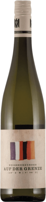 9,95 € Free Shipping | White wine Bernhart Auf der Grenze Dry Q.b.A. Pfälz Pfälz Germany Pinot White Bottle 75 cl