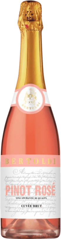 13,95 € Free Shipping | Rosé Sparkling Wine Bertoldi Rosé I.G.T. Venezia Venecia Italy Pinot Blanc Bottle 75 cl