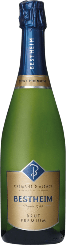 19,95 € Бесплатная доставка | Белое игристое вино Bestheim брют A.O.C. Crémant d'Alsace Эльзас Франция Pinot White бутылка 75 cl
