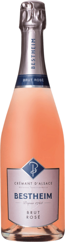 19,95 € Бесплатная доставка | Розовое игристое вино Bestheim Rosé брют A.O.C. Crémant d'Alsace Эльзас Франция Pinot Black бутылка 75 cl
