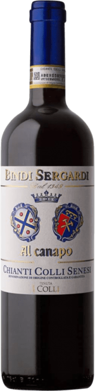 11,95 € 免费送货 | 红酒 Bindi Sergardi Al Canapo Colli Senesi D.O.C.G. Chianti 意大利 Sangiovese 瓶子 75 cl