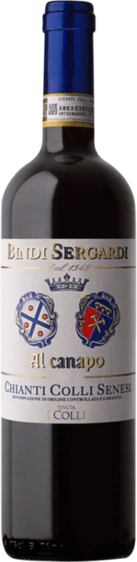 18,95 € Бесплатная доставка | Красное вино Bindi Sergardi Al Canapo Colli Senesi D.O.C.G. Chianti Италия Sangiovese — Санджовезе Бутылка 75 cl