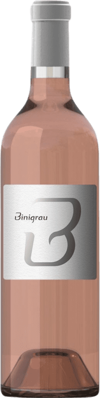 27,95 € Kostenloser Versand | Rosé-Wein Binigrau B Rosat I.G.P. Vi de la Terra de Mallorca Balearen Spanien Merlot, Syrah, Mantonegro Flasche 75 cl