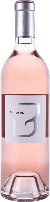 19,95 € Free Shipping | Rosé wine Binigrau B Rosat I.G.P. Vi de la Terra de Mallorca Balearic Islands Spain Merlot, Syrah, Mantonegro Bottle 75 cl
