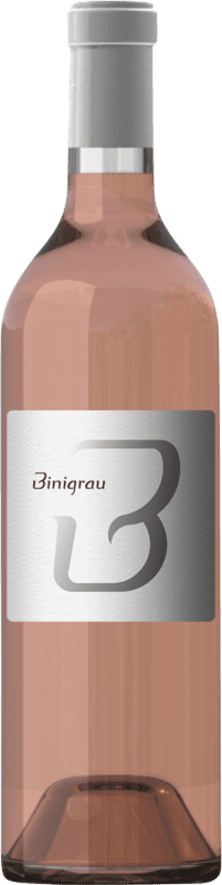 19,95 € Envoi gratuit | Vin Rosé Binigrau B I.G.P. Vi de la Terra de Mallorca Îles Baléares Espagne Merlot, Syrah, Mantonegro 75 cl