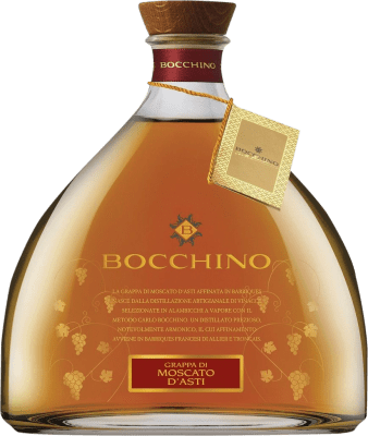 68,95 € 免费送货 | 格拉帕 Bocchino Affinata in Barriques D.O.C.G. Moscato d'Asti 皮埃蒙特 意大利 Muscat 瓶子 70 cl