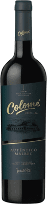 33,95 € 免费送货 | 红酒 Colomé Auténtico I.G. Valles Calchaquíes 阿根廷 Malbec 瓶子 75 cl