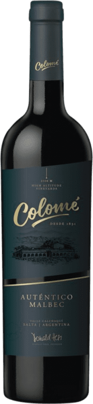 37,95 € Kostenloser Versand | Rotwein Colomé Auténtico I.G. Valles Calchaquíes Argentinien Malbec Flasche 75 cl