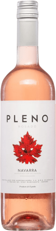 7,95 € 免费送货 | 玫瑰酒 Agronavarra Pleno Rosado D.O. Navarra 纳瓦拉 西班牙 Grenache Tintorera 瓶子 75 cl