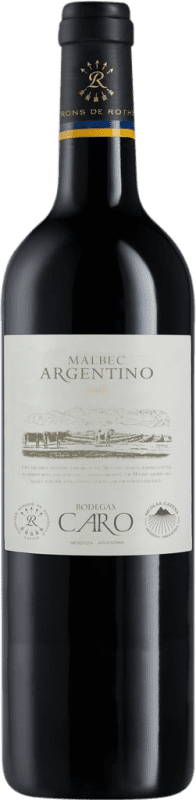 12,95 € Spedizione Gratuita | Vino rosso Caro Argentino Mendoza Argentina Malbec Bottiglia 75 cl