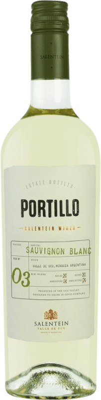 6,95 € 免费送货 | 白酒 El Portillo I.G. Valle de Uco 门多萨 阿根廷 Sauvignon White 瓶子 75 cl