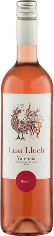 8,95 € Envío gratis | Vino rosado Enguera Casa Lluch Rosado D.O. Valencia Comunidad Valenciana España Tempranillo Botella 75 cl