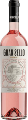 10,95 € Envio grátis | Vinho rosé Gran Sello Rosado D.O. La Mancha Castela-Mancha Espanha Tempranillo Garrafa 75 cl