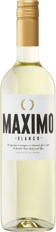 7,95 € Spedizione Gratuita | Vino bianco Máximo Blanco D.O. La Mancha Castilla-La Mancha Spagna Viura Bottiglia 75 cl
