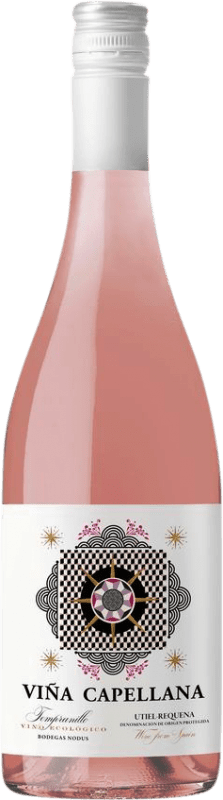 9,95 € Free Shipping | Rosé Wine Nodus Viña Capellana D.O. Utiel-Requena Valencian Community Spain Tempranillo Bottle 75 cl