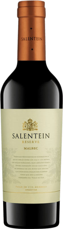 8,95 € Kostenloser Versand | Rotwein Salentein Barrel Selection I.G. Valle de Uco Mendoza Argentinien Malbec Halbe Flasche 37 cl