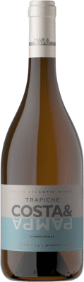 17,95 € Бесплатная доставка | Белое вино Trapiche Costa & Pampa шампанское Аргентина Chardonnay бутылка 75 cl