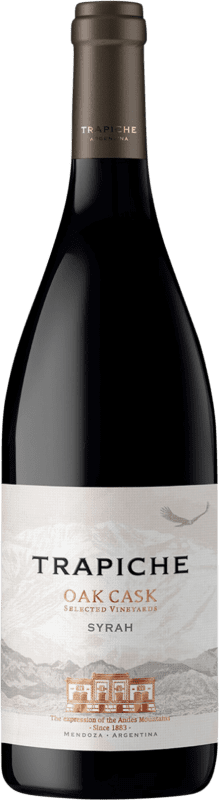 8,95 € Envoi gratuit | Vin Rouge Trapiche Oak Cask Cask Finish Finition en Fût I.G. Mendoza Mendoza Argentine Syrah Bouteille 75 cl