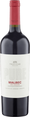 13,95 € Free Shipping | Red wine Trapiche Pure I.G. Mendoza Mendoza Argentina Malbec Bottle 75 cl