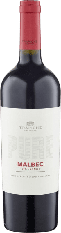 13,95 € Spedizione Gratuita | Vino Rosso Trapiche Pure — Puro I.G. Mendoza Mendoza Argentina Malbec 75 cl