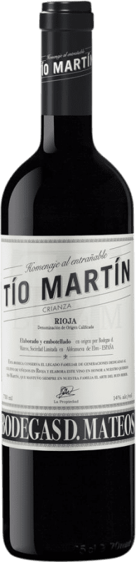 18,95 € Envío gratis | Vino tinto La Mateo Tío Martín Crianza D.O.Ca. Rioja La Rioja España Tempranillo, Garnacha, Graciano, Mazuelo Botella 75 cl