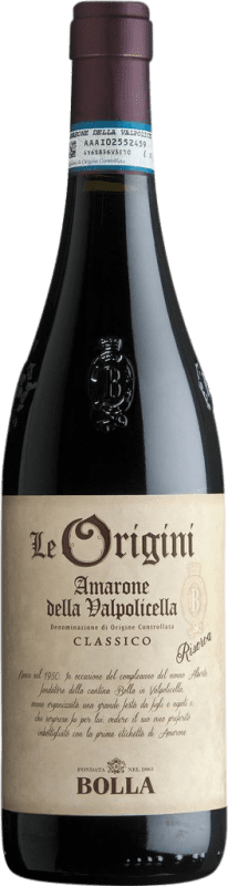 67,95 € Envoi gratuit | Vin Rouge Bolla Le Origini Classique Réserve D.O.C.G. Amarone della Valpolicella Venecia Italie Nebbiolo, Corvina Bouteille 75 cl