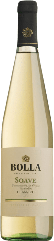 3,95 € Бесплатная доставка | Белое вино Bolla Classico D.O.C. Soave Venecia Италия Nebbiolo, Garganega Маленькая бутылка 25 cl