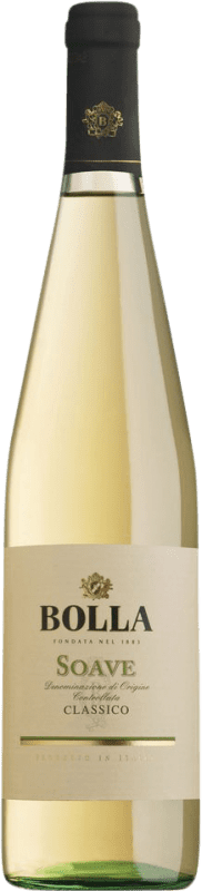 3,95 € Бесплатная доставка | Белое вино Bolla Классический D.O.C. Soave Venecia Италия Nebbiolo — Неббиоло, Garganega — Гарганега Мини-бутылка 25 cl